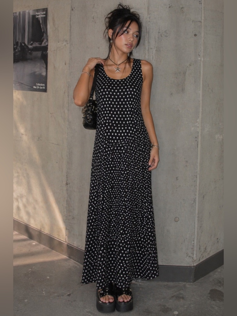 Rabbit Rabbit Rabbit accordion, pleated, midi dress